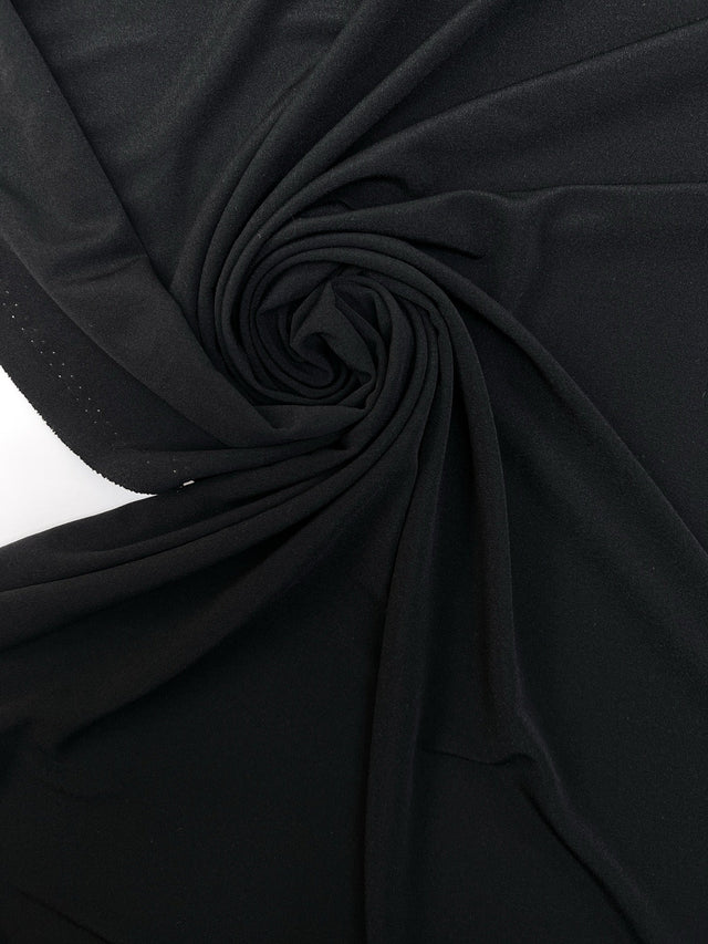 Black Knitted Fabric Dress