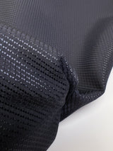 Blue Jacquard Blend Fabric