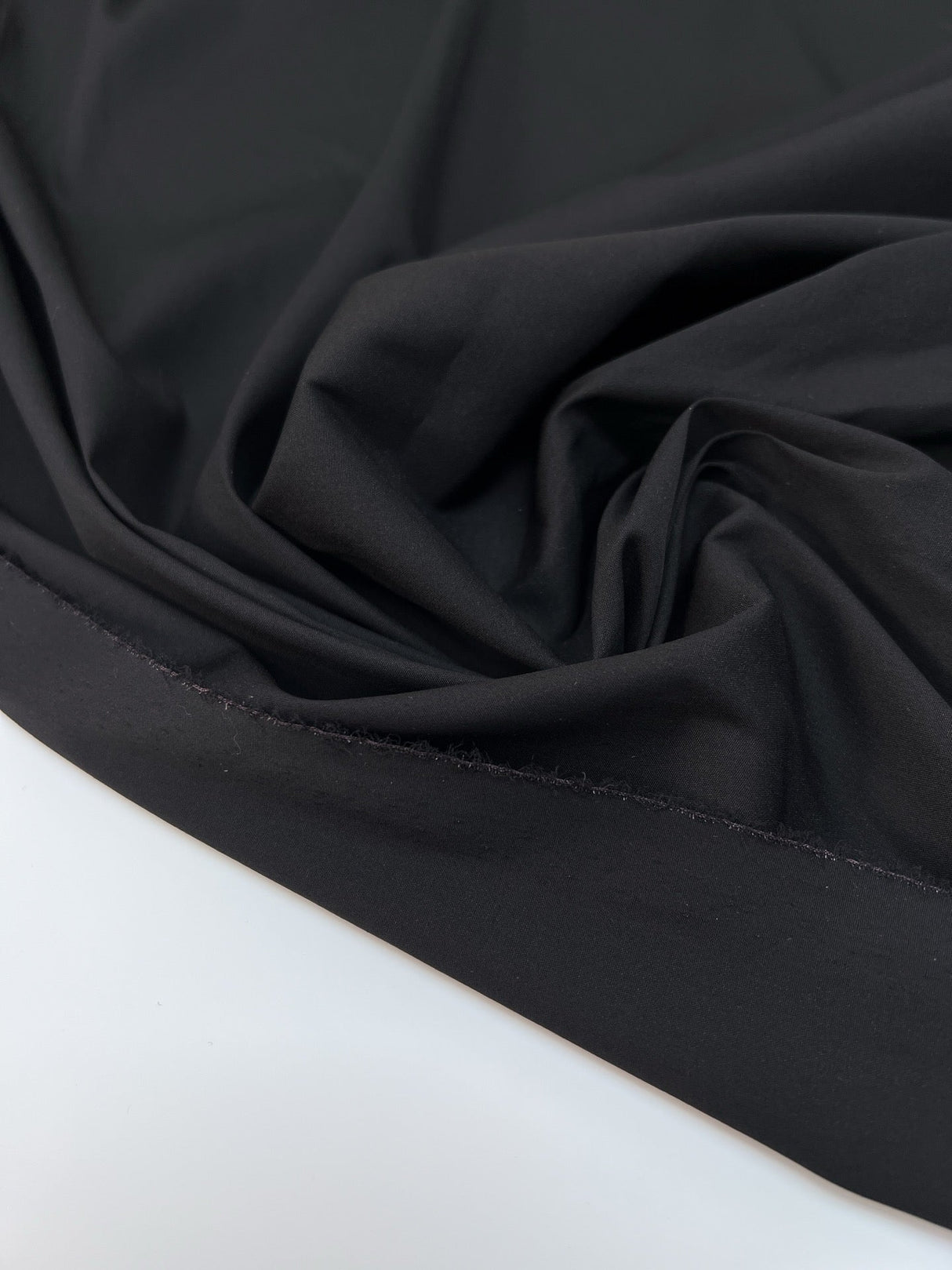 Viscose Blend Woven Fabric Black