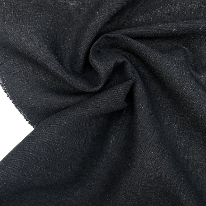 Black Cotton Woven Casualwear Fabric