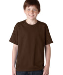 Gildan 5000B Youth Heavy Cotton Fabric - Brown, Short Sleeve, Classic Fit (1 Piece)