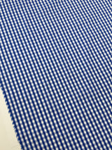 Cotton Poplin Checked Blue