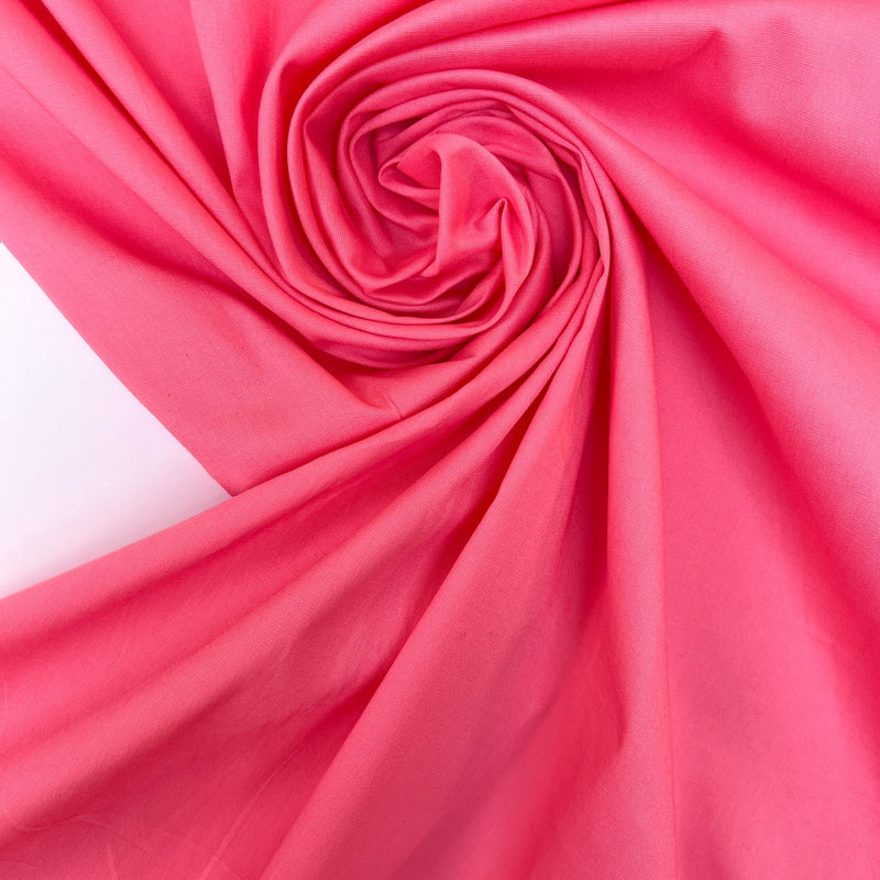 Pink Viscose Elastane Woven