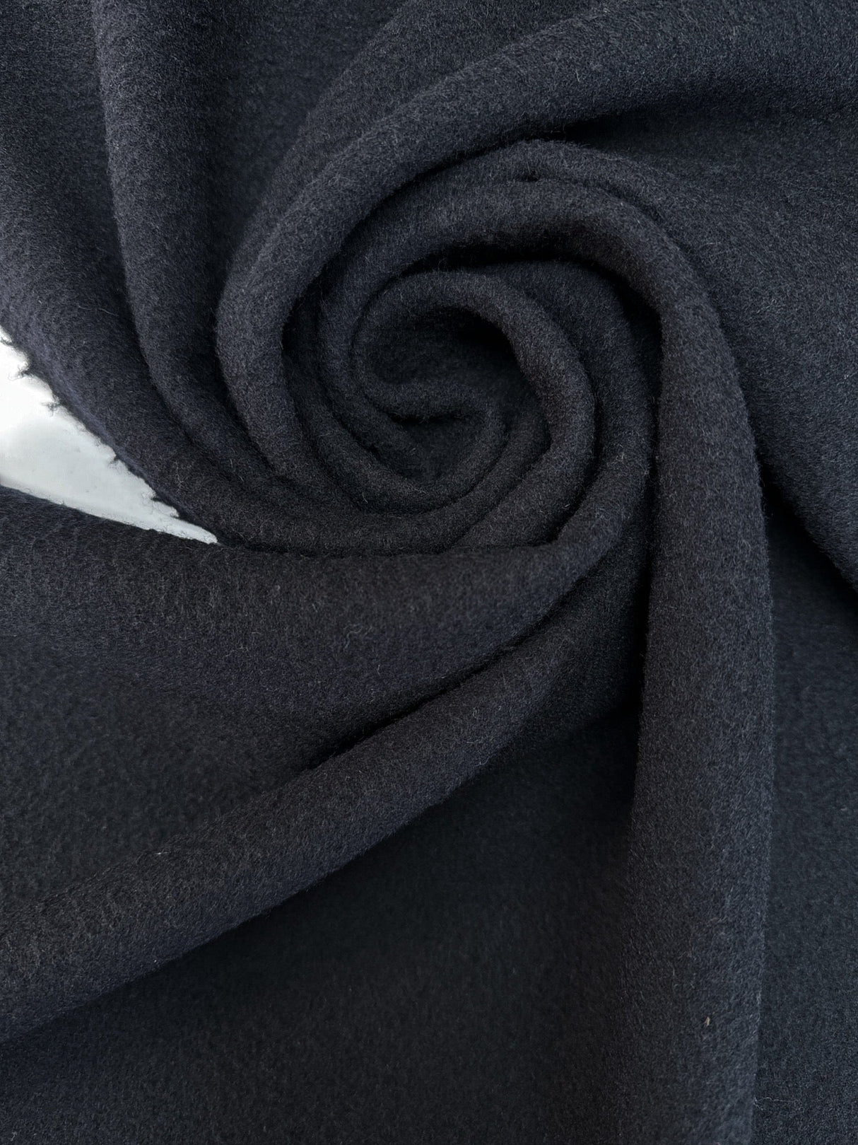 Wool Blend Tweed Black Blue