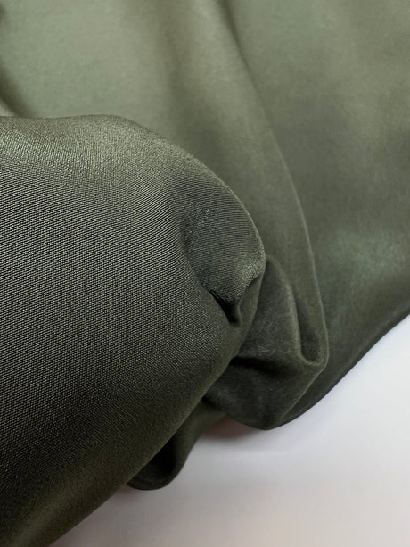 Green Crepe Polyester Fabric
