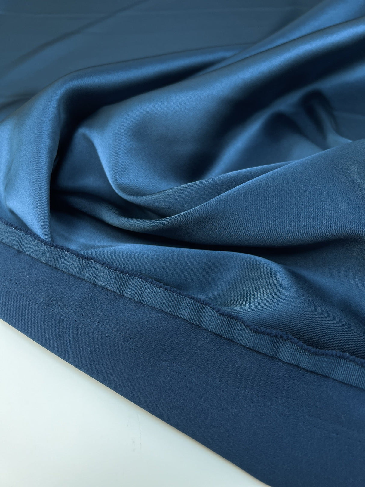 Blue Twill Stretch Fabric