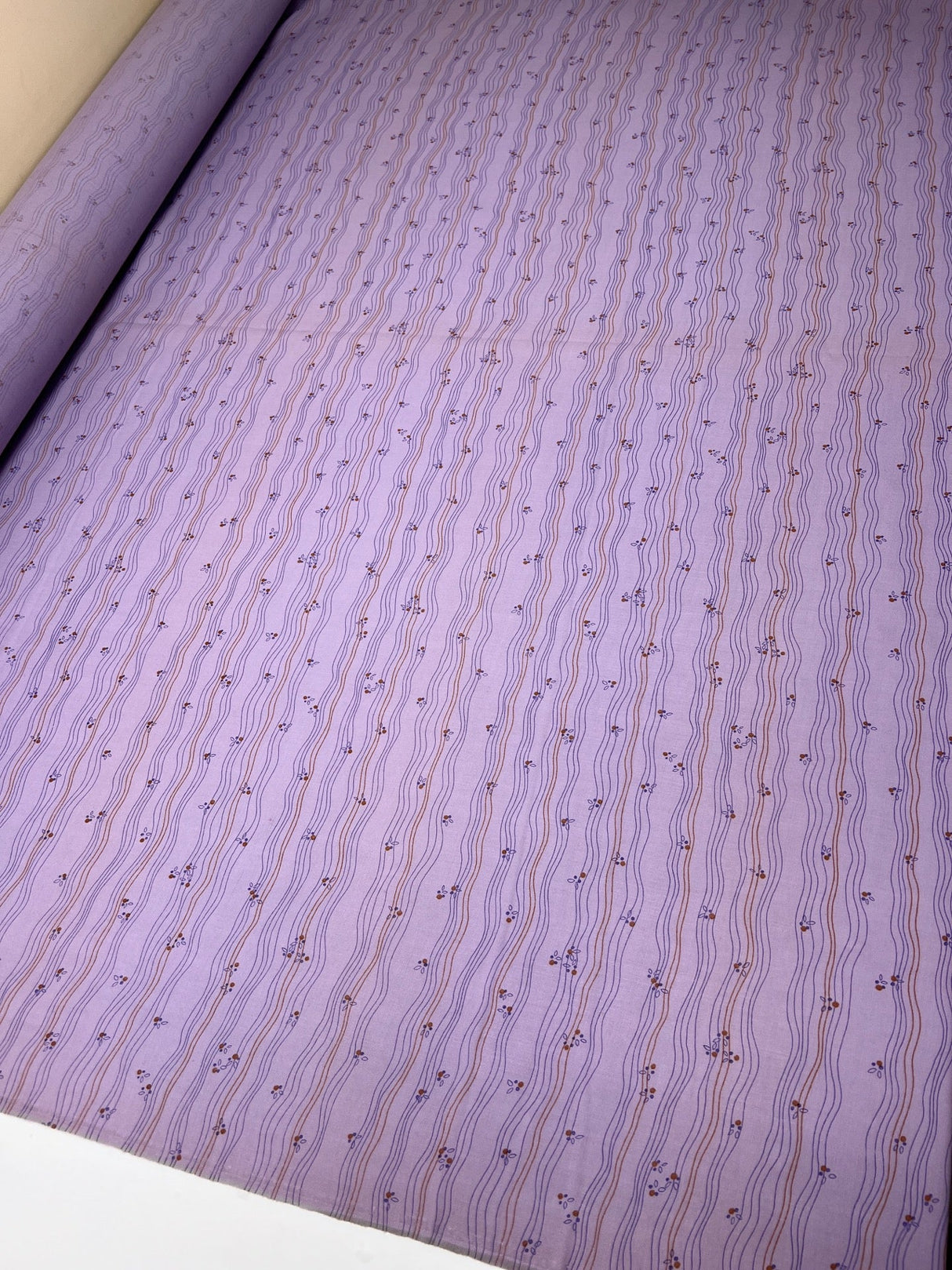 Wool Woven Striped Purple