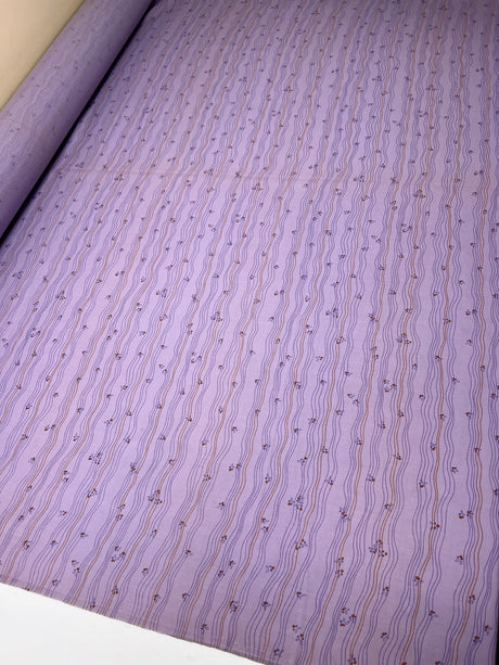 Wool Woven Striped Purple