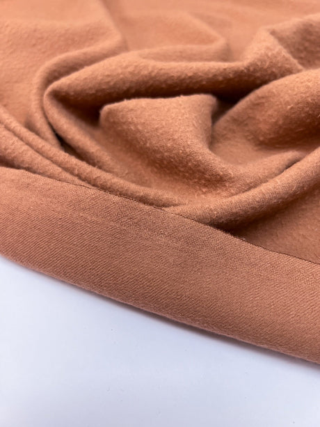 Wool Tweed Twill Brown-Orange