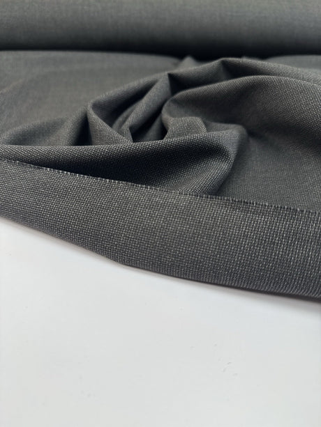 Wool Polyamid Tweed Gray Black