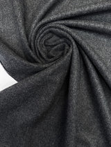 Wool Twill Fabric Melange Gray