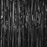 Foil Fringe Curtain Black 3ft x 6.5ft