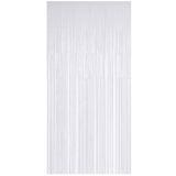 Foil Fringe Curtain White 3ft x 6.5ft