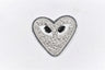 Embroidered Heart Patch with Eyes