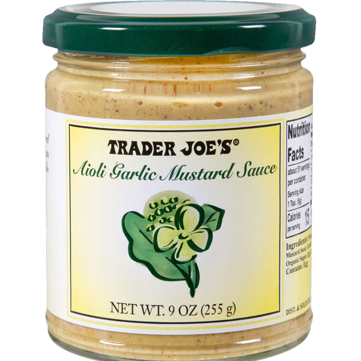 Trader Joe’s Aioli Garlic Mustard Sauce 9 Oz