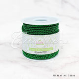 3Mm 2 Ply Metallic Twist Cord-25 Yds (Green)