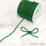 3Mm 2 Ply Metallic Twist Cord-25 Yds (Green)