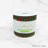 3Mm 2 Ply Metallic Twist Cord-25 Yds (Red/Green)