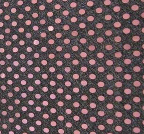 3Mm Sequins On American Knit Fabric - Black/Pink Confetti Dot, 42/43" Width (1 Yard)