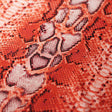 Snake Skin Nylon Spandex Fabric - Pink/Orange/Turquoise/Tan Snake Print, 58/60" Width, 320 GSM (1 Yard)