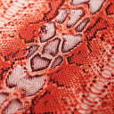Snake Skin Nylon Spandex Fabric - Pink/Orange/Turquoise/Tan Snake Print, 58/60" Width, 320 GSM (1 Yard)