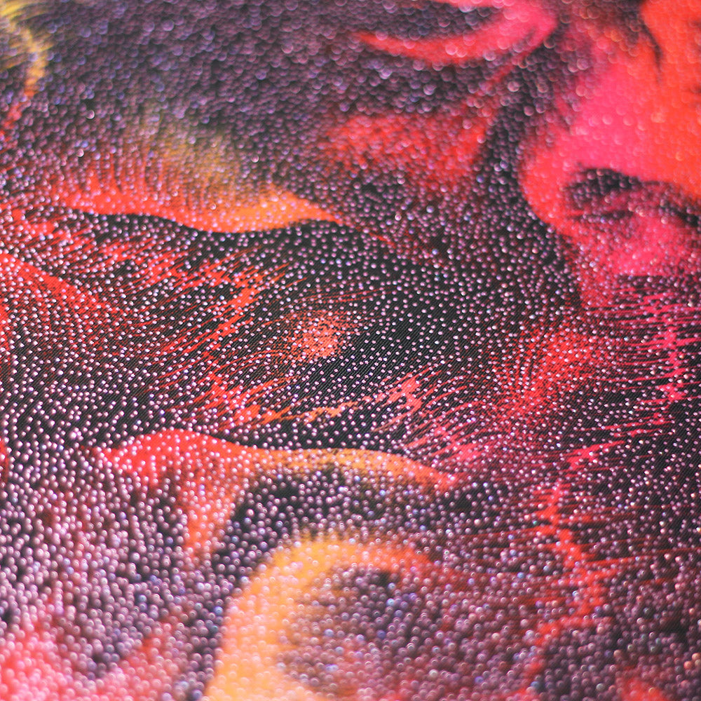 Fur DZN Polyester Spandex Fabric - Abstract Print, Black And White Or Multicolor, 58/60" Width (1 Yard)