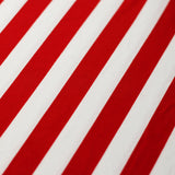 Jitterbug Poly Spandex Fabric - Black And White Or Red And White, Dots And Stripes Pattern, 58-60" Width (1 Yard)
