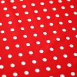 Polka Dots Nylon Spandex Fabric - Multiple Colors Small White Dots, 58/60" Width (1 Yard)