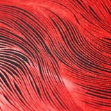 Strands Holo Nylon Spandex Fabric - Assorted Colors, Wavy Zebra Pattern, 58/60" Width (1 Yard)