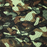 Bohemian Camo Polyester Spandex Fabric - Yellow/Olive Modern Camo Print, 58/60" Width (1 Yard)