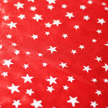 Matrix Stars And Stripes Nylon Spandex Fabric - Red Blue Silver Stars And Stripes Hologram, 58-60" Width (1 Yard)