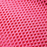 Diamond Mesh Polyester Spandex Fabric - Neon Pink, White, Red, Black Diamond Pattern, 58-60" Width (1 Yard)