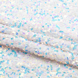 Duchess Stretch Velvet Sequin Polyester Spandex Fabric - Embroidered 3-D Sequins, 46/47" Width (1 Yard)