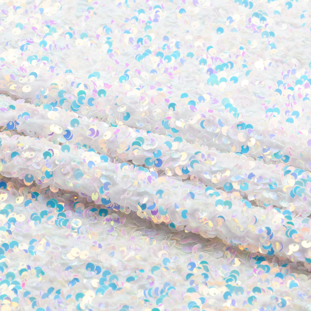 Duchess Stretch Velvet Sequin Polyester Spandex Fabric - Embroidered Sequins, 46/47" Width, 2-Way Stretch (1 Yard)