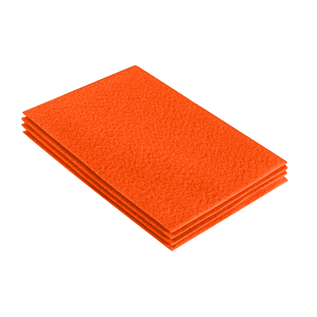 Acrylic Felt 9x12 Sheet Packs Light Orange