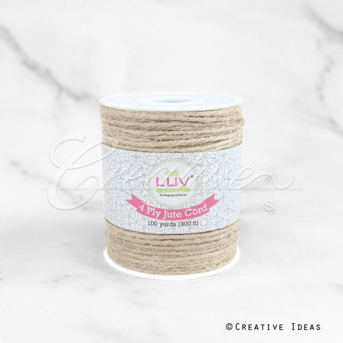 4 Ply Jute Cord - 10 Yards (Ivory)