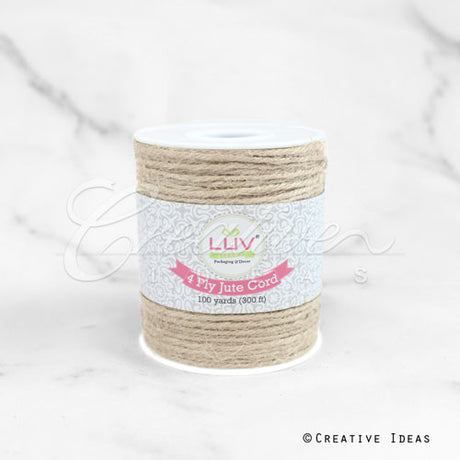 4 Ply Jute Cord - 10 Yards (Ivory)