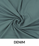 4 X 2 Rib Poly Rayon Spandex Fabric - Rib Knit, 260 GSM