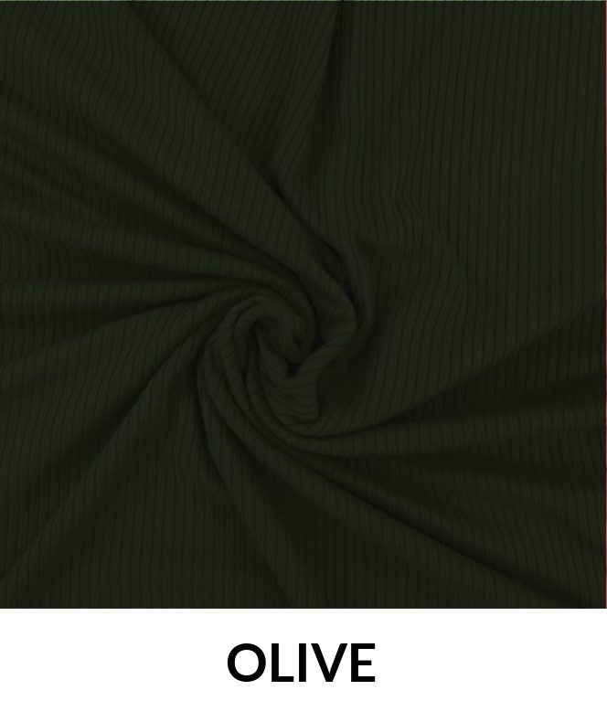 4 X 2 Rib Poly Rayon Spandex Fabric - Rib Knit, 260 GSM