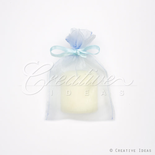 4"X5" Organza Pouch-Dozen (Light Blue)