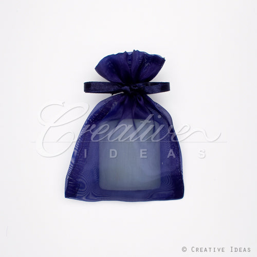 4"X5" Organza Pouch-Dozen (Navy Blue)