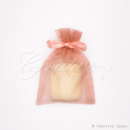 4"X5" Organza Pouch-Dozen (Rosy Mauve)