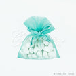 4"X5" Organza Pouch-Dozen (Tropic Blue)