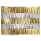 Party Decor Gold & Silver Foil Fringe Backdrop