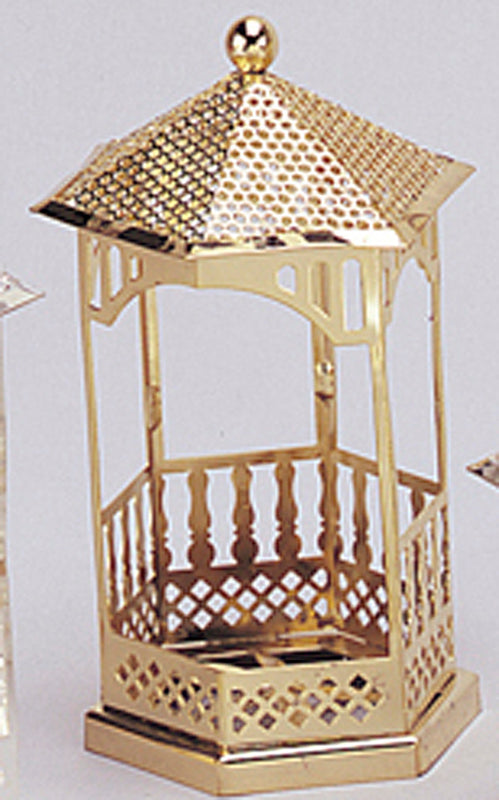 4 Inch Gold Metal Wedding Gazebo Favor Boxes Pack of 12