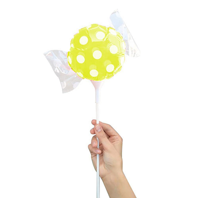 Candy Balloon Yellow Polka Dots