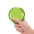 Mini Circle Foil Balloon Lime Green