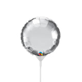 Mini Circle Foil Balloon Silver