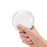Mini Circle Foil Balloon White 4 Inch