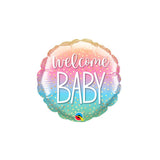 Foil Balloon Welcome Baby Rainbow Confetti Mini Shape